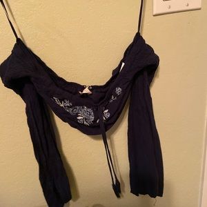 Bell sleeved crop top